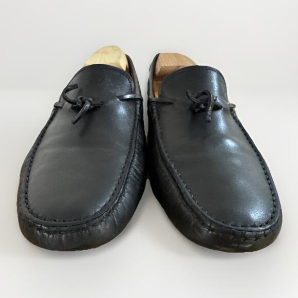 TOD'S | Gommino Black Suede Loafers Driving Moccasins Men's Size 9.5 - Picture 1 of 7